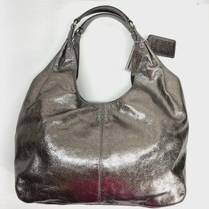 Coach Metallic Leather Julia Hobo